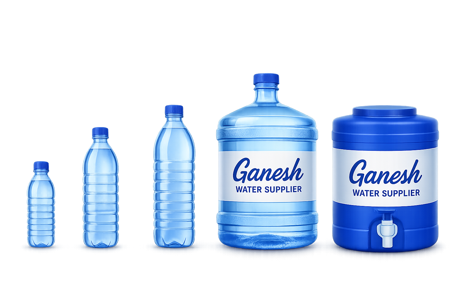 Ganesh Water Supplier Size Range